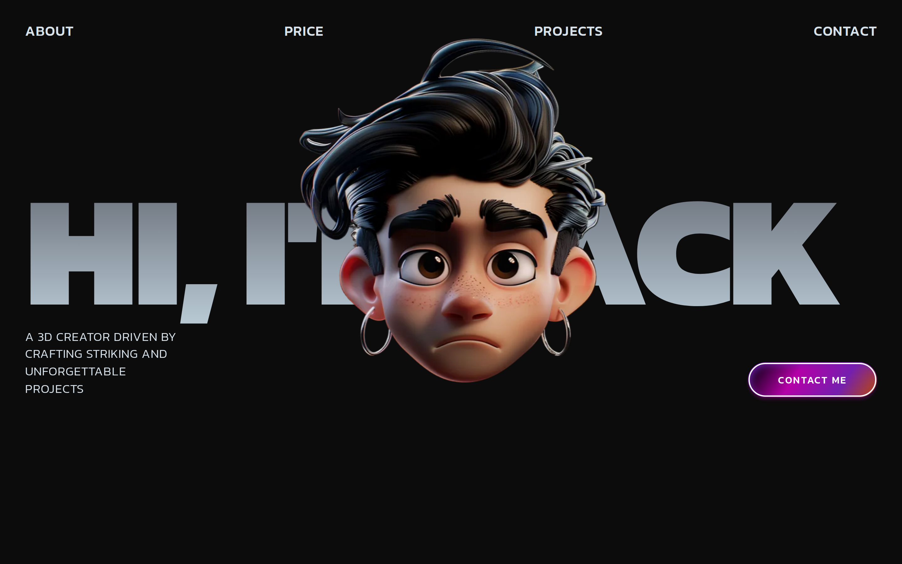 3D Creator Portfolio — Jack preview